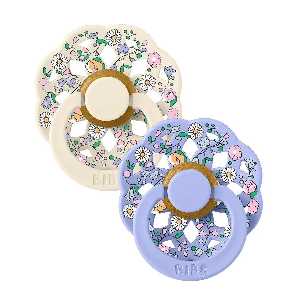 BIBS x LIBERTY Boheme Pacifiers 2 Pack Chloe Meadow - Ivory Mix