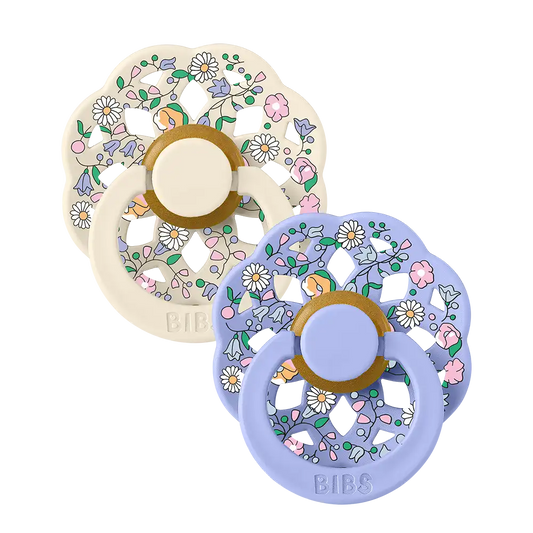 BIBS x LIBERTY Boheme Pacifiers 2 Pack Chloe Meadow - Ivory Mix