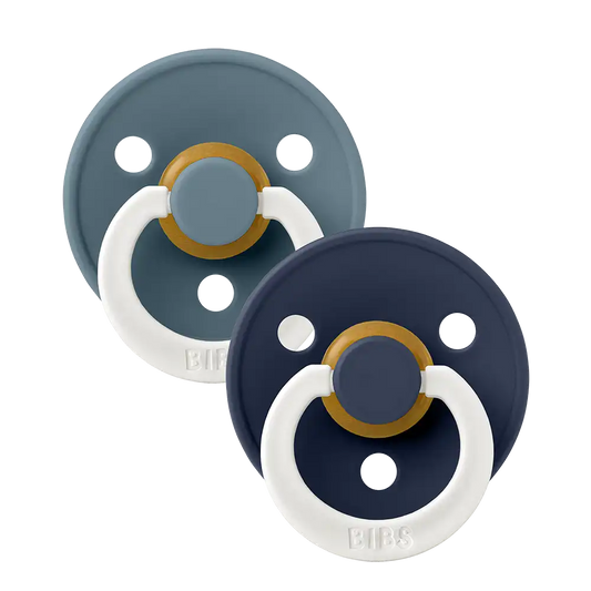 Colour GLOW Pacifiers 2 Pack - Petrol/Deep Space