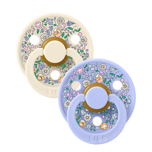BIBS x LIBERTY Colour Pacifiers 2 Pack Chloe Meadow - Ivory Mix