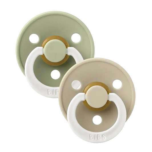 Colour GLOW Pacifiers 2 Pack - Sage/Vanilla