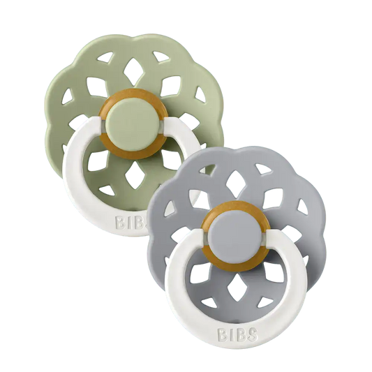 Boheme GLOW Pacifiers 2 Pack - Sage/Cloud