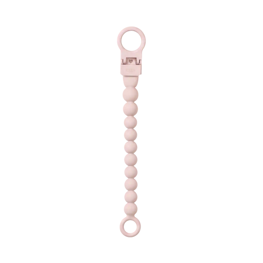 Pacifier Clip Beaded - Petal